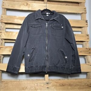 Split Men's Jacket Size:M/L Color:Dark Gray/Black